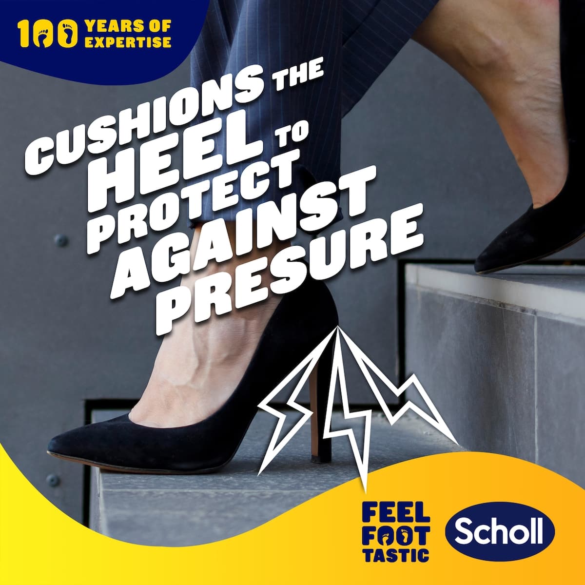 Thumbnail Scholl Party Feet Invisible Gel Heel Cushions 1 Pair
