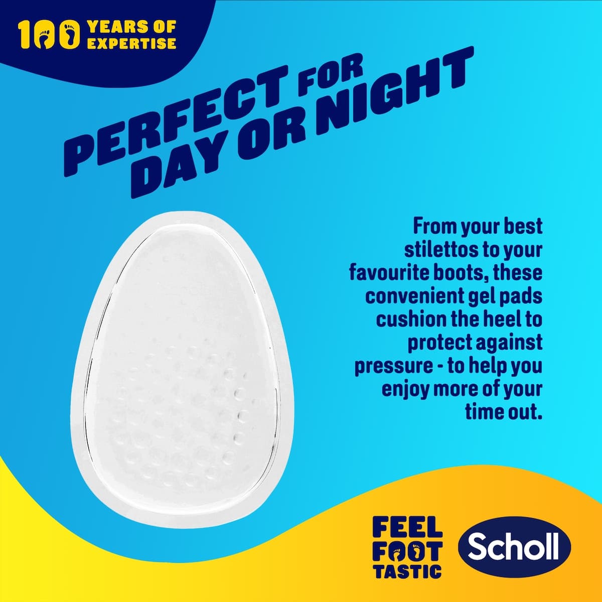 Thumbnail Scholl Party Feet Invisible Gel Heel Cushions 1 Pair