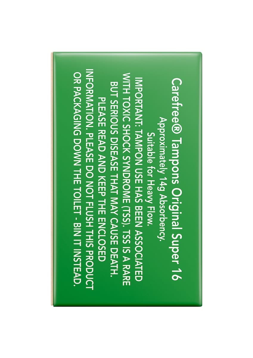 Thumbnail Carefree Original Tampons Super 16 Pack