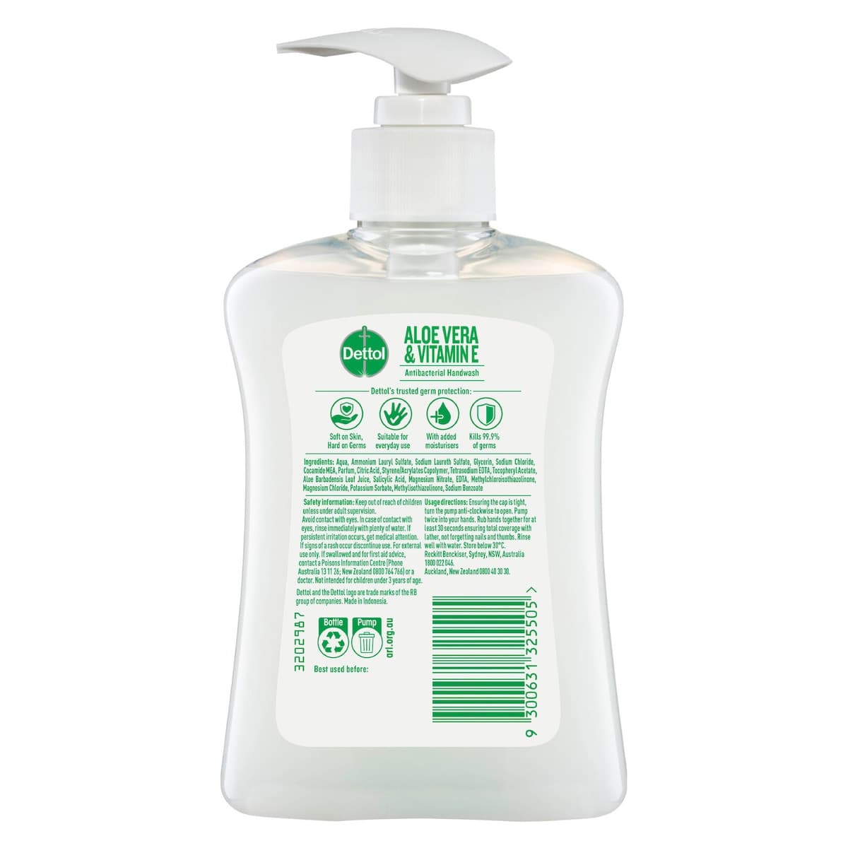 Thumbnail Dettol Hand Wash Aloe Vera & Vitamin E 250ml