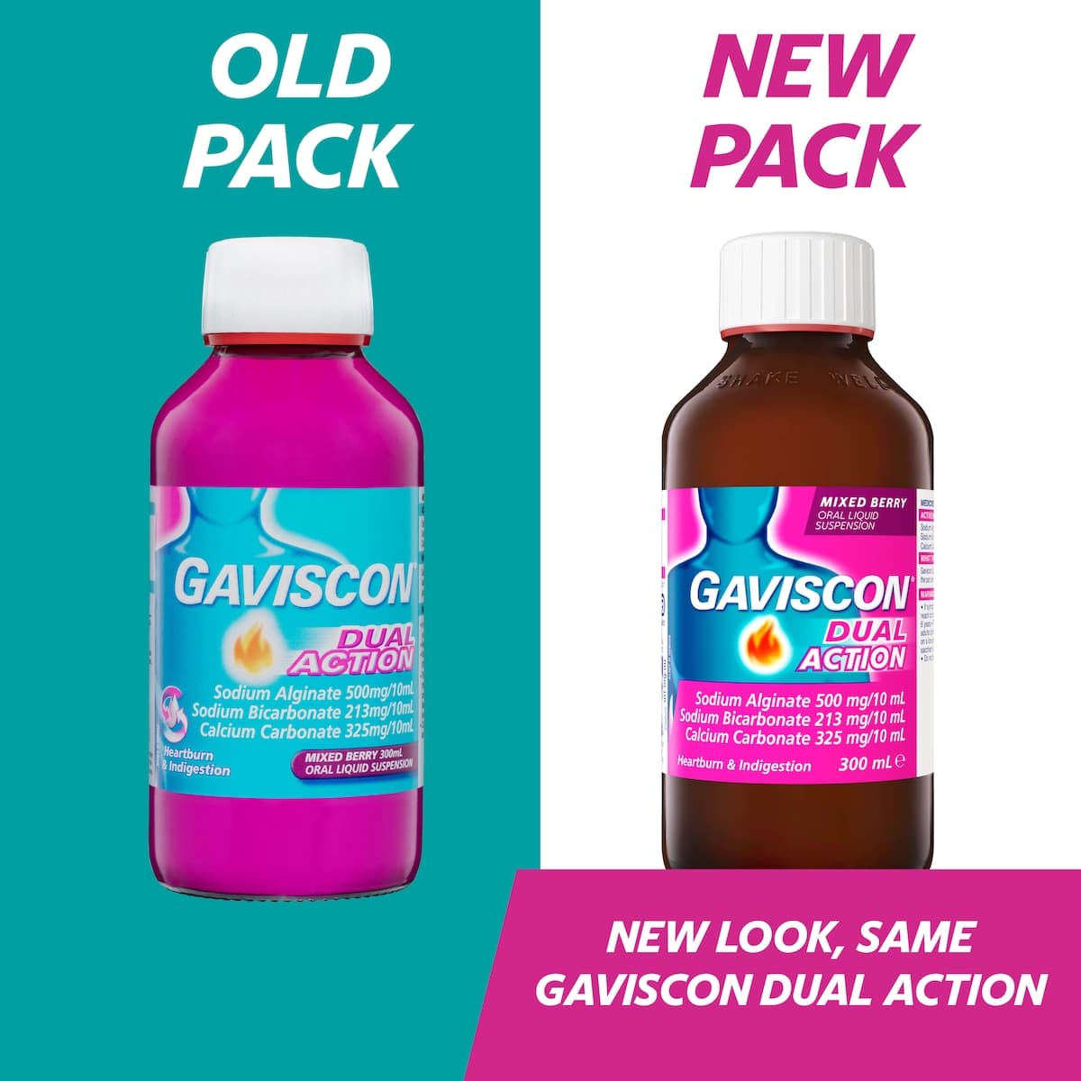 Thumbnail Gaviscon Dual Action Liquid Mixed Berry 300ml