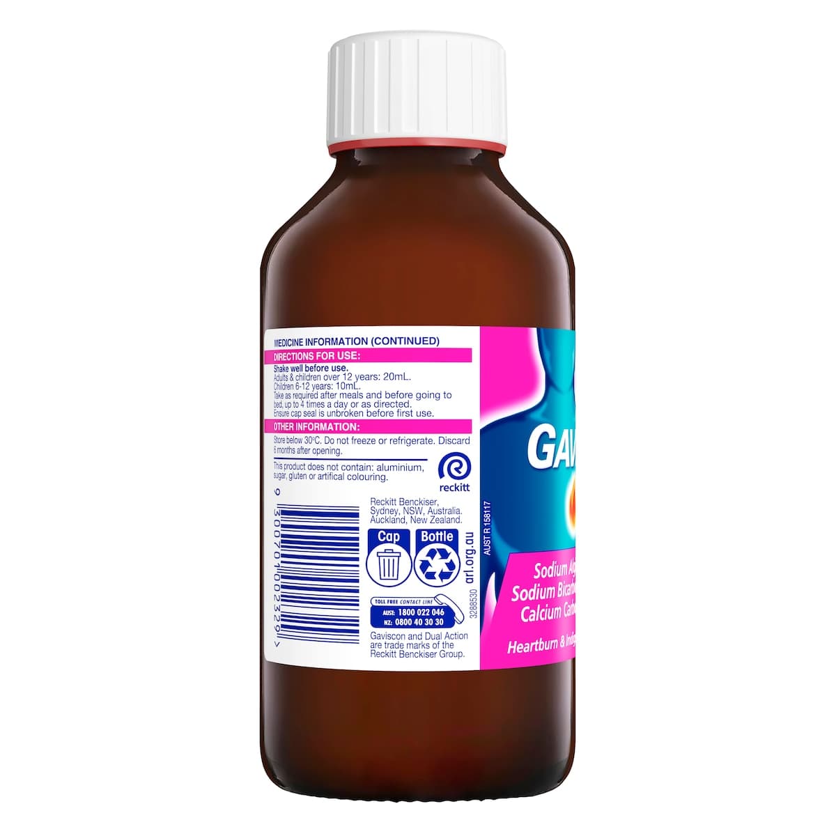 Thumbnail Gaviscon Dual Action Liquid Peppermint 300ml