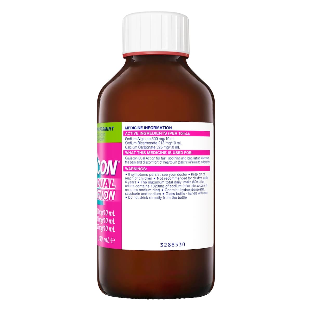 Thumbnail Gaviscon Dual Action Liquid Peppermint 300ml