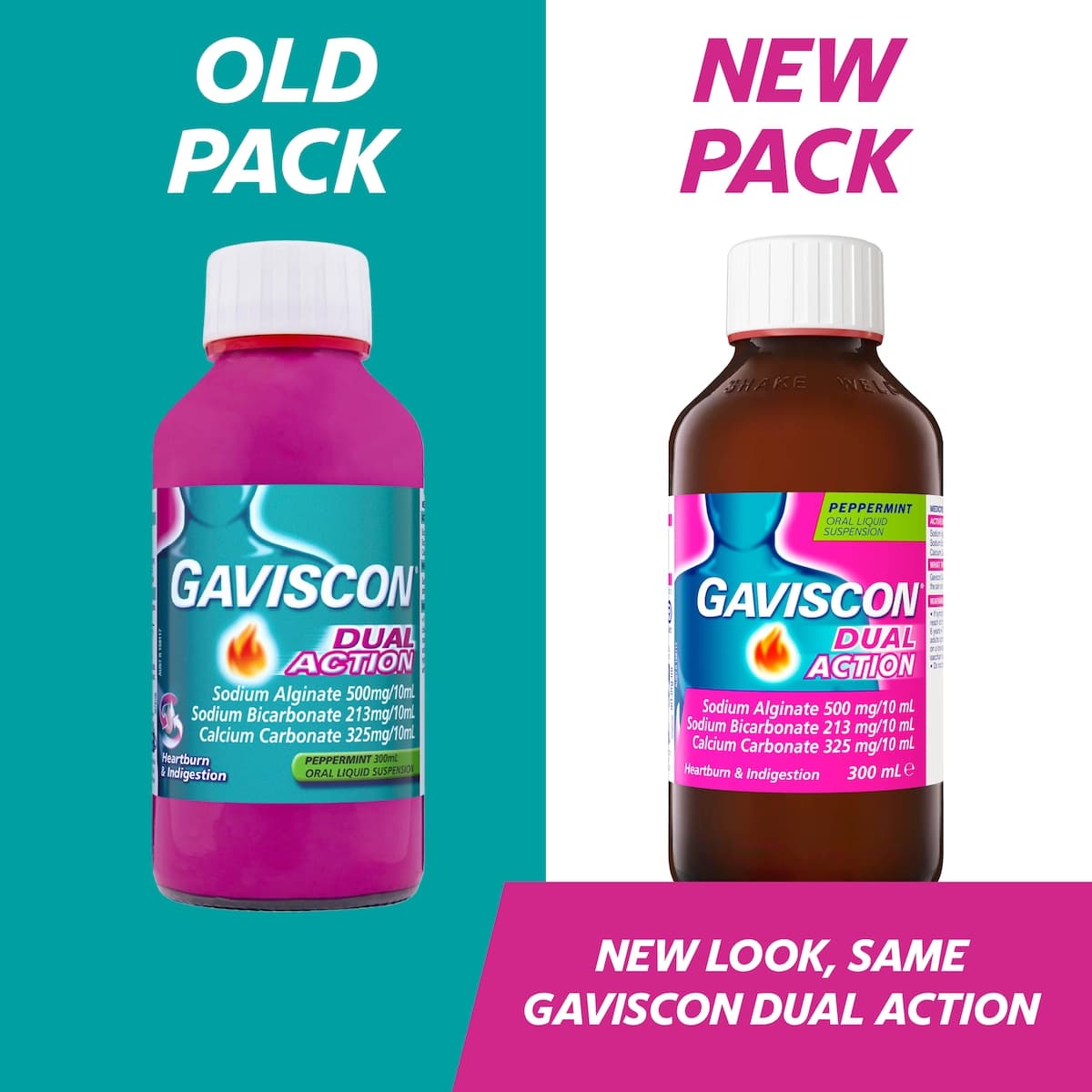 Thumbnail Gaviscon Dual Action Liquid Peppermint 300ml