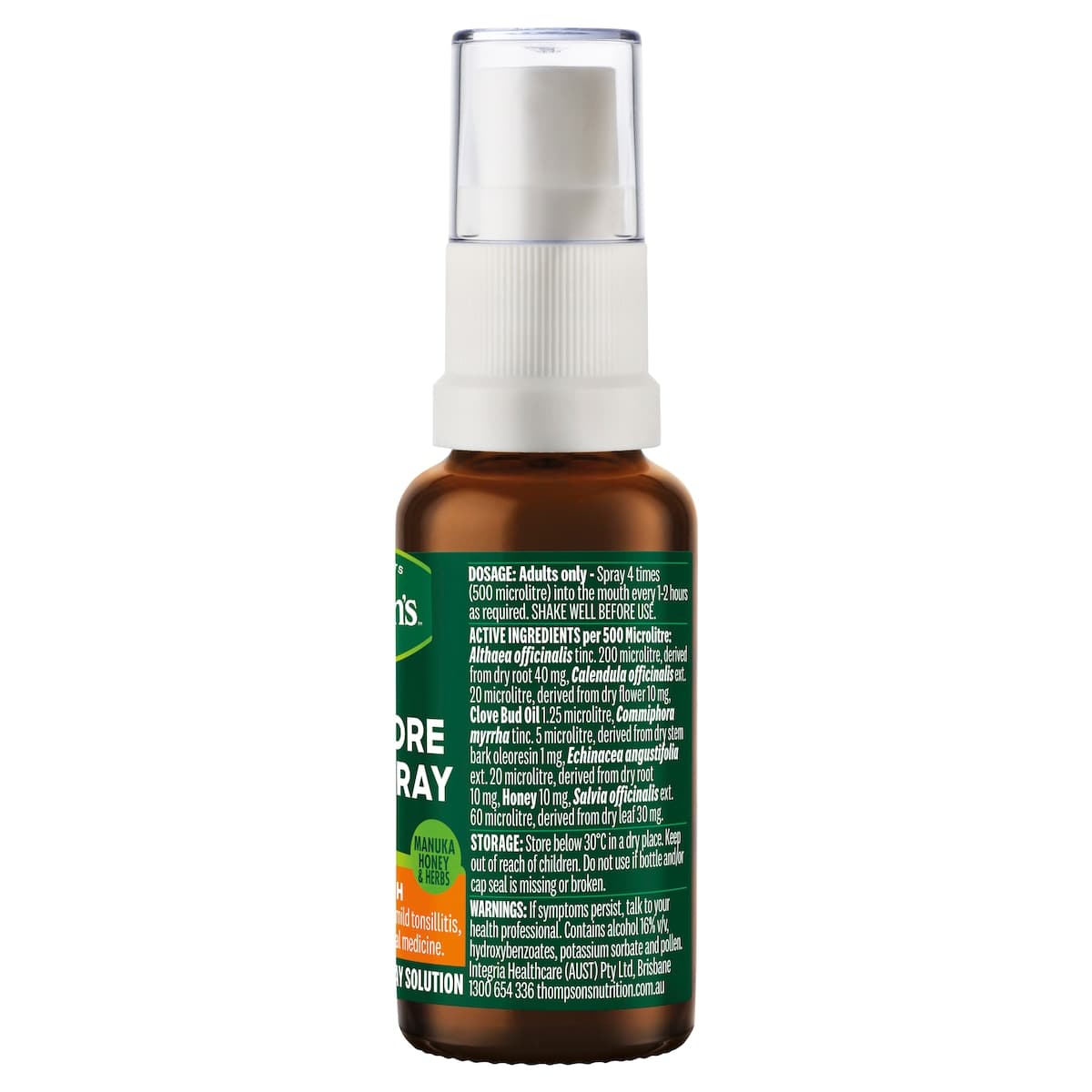 Thumbnail Thompsons Manuka Sore Throat Spray 25ml
