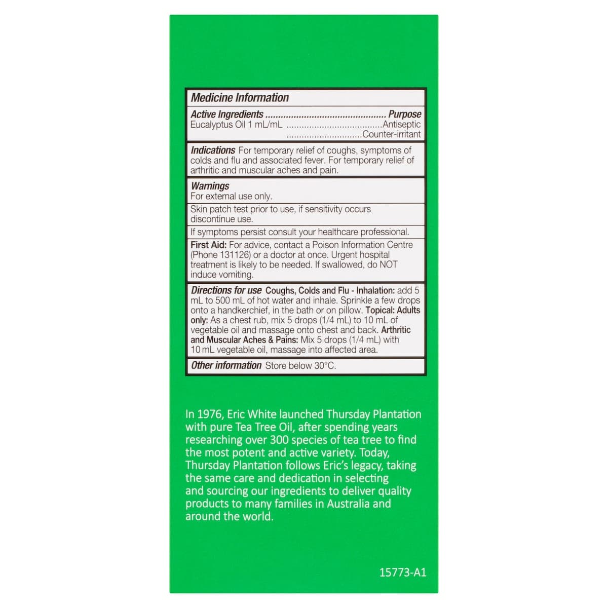 Thumbnail Thursday Plantation 100% Pure Eucalyptus Oil 200ml