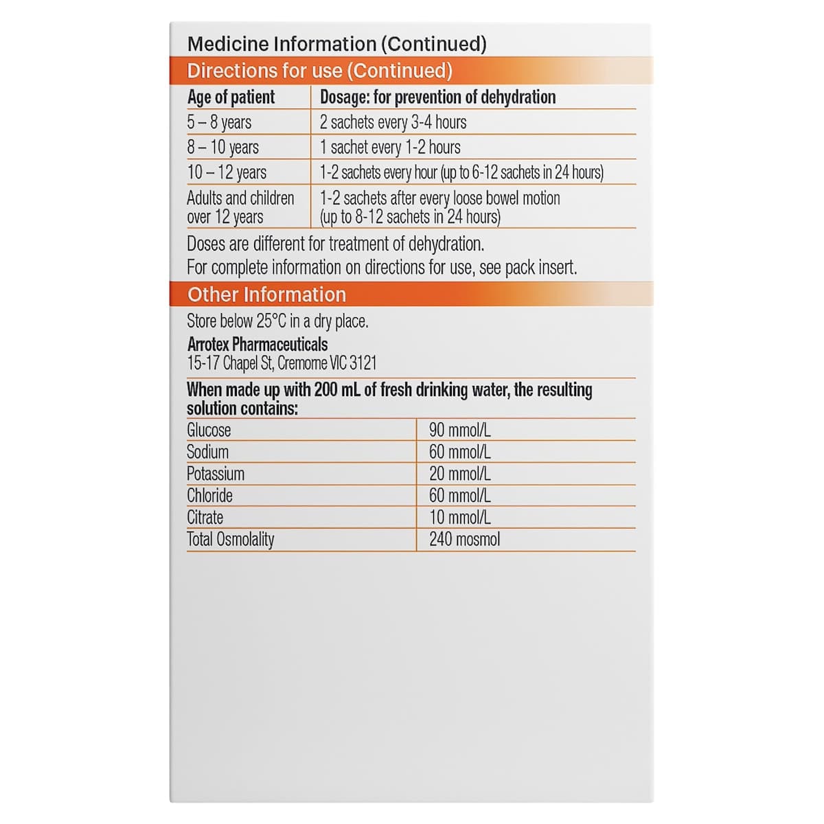 Thumbnail APOHEALTH Glucose & Electrolytes Orange Flavour 10 Sachets