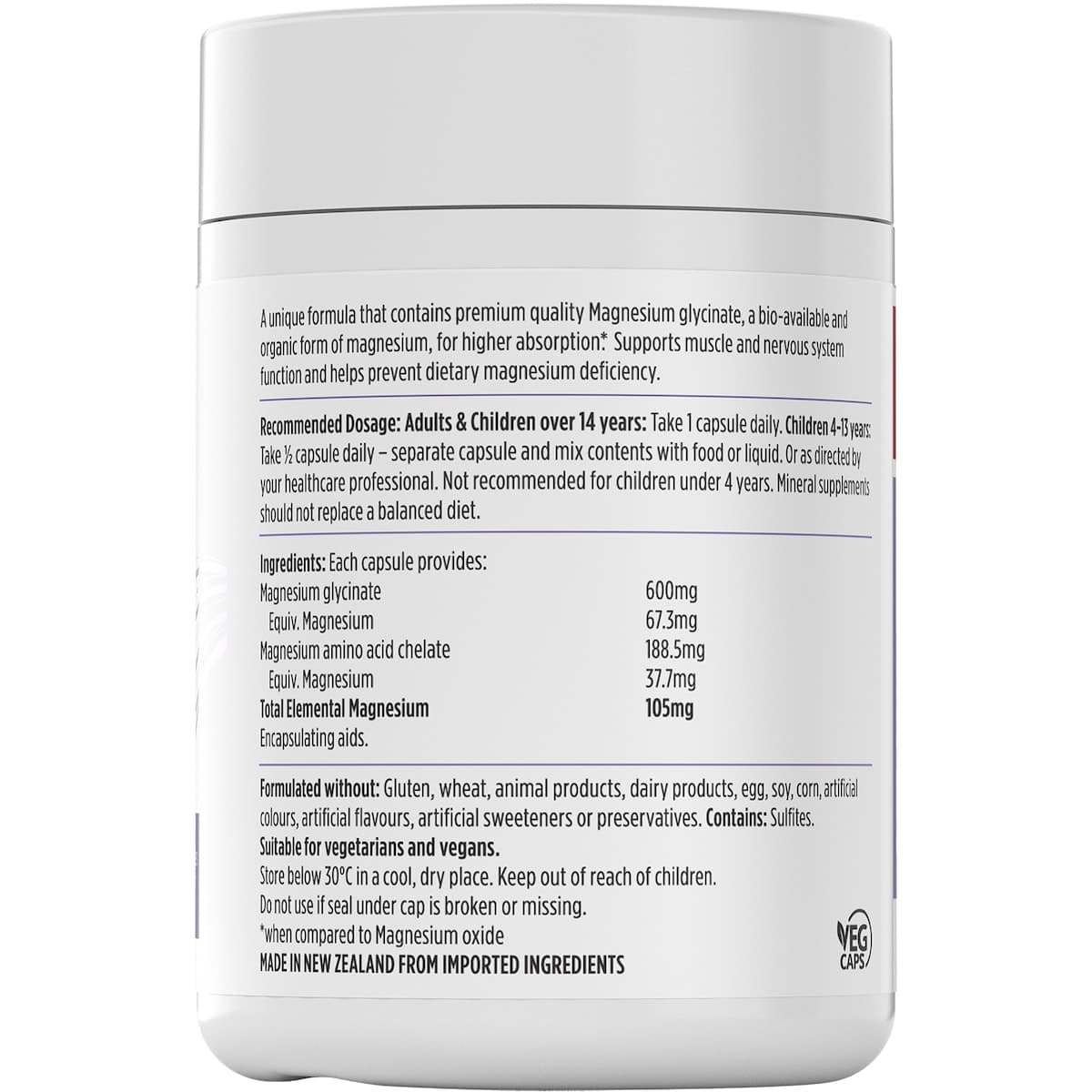 Thumbnail Nutra-Life Magnesium Hi-Zorb 120 Capsules