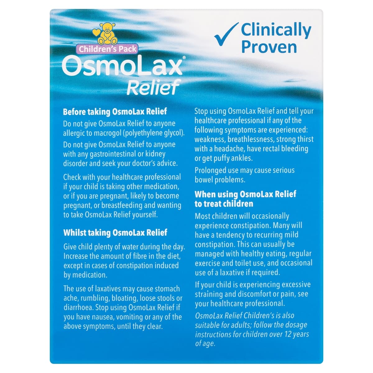 Thumbnail OsmoLax Relief Children's 35 Doses 298g