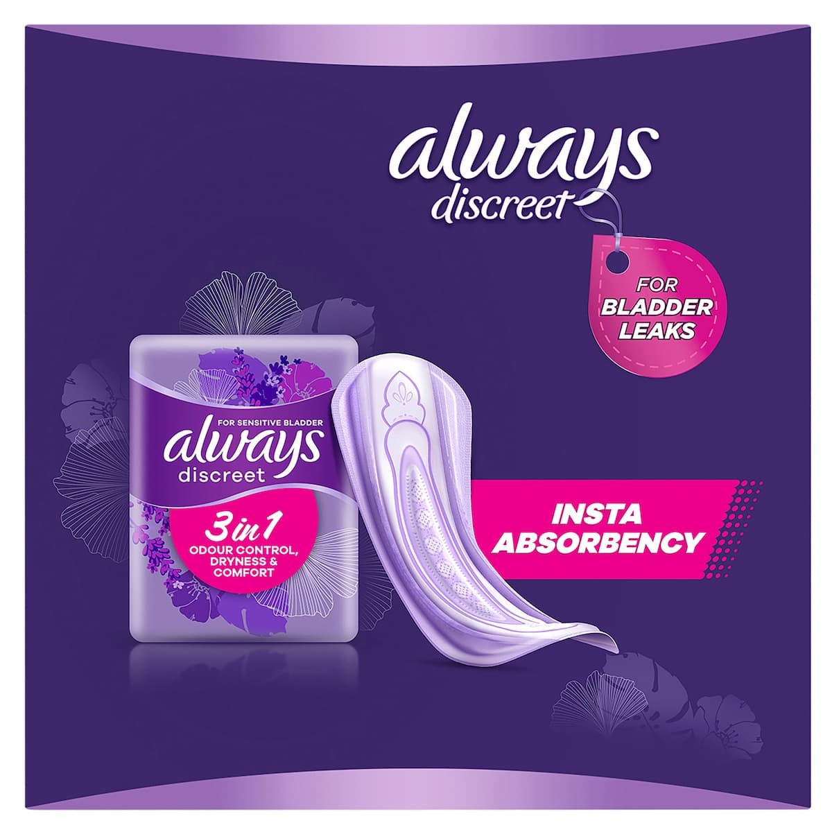 Thumbnail Always Discreet Incontinence Pads Normal 30 Pack