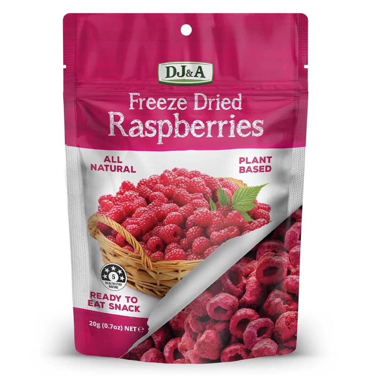 Thumbnail DJ&A Freeze Dried Raspberries 20g