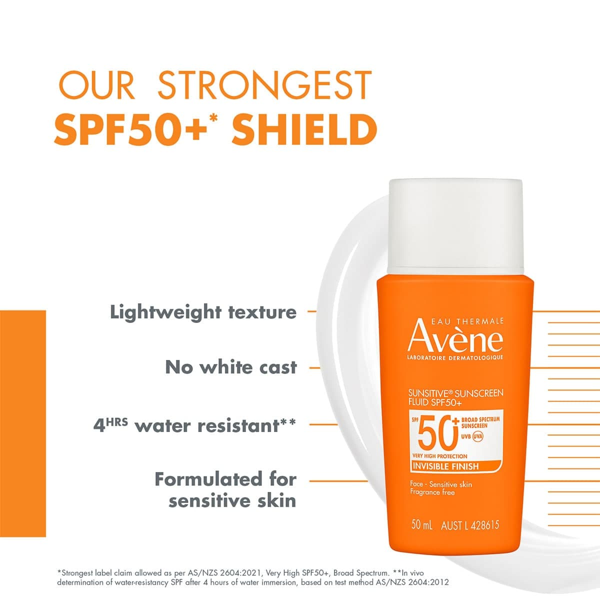Thumbnail Avene Sunsitive Sunscreen Fluid SPF50+ - 50ml