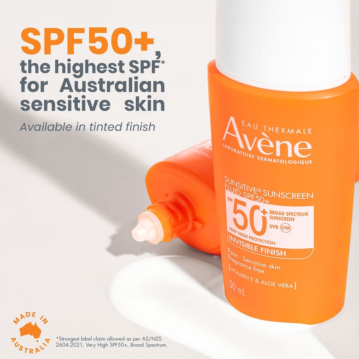 Thumbnail Avene Sunsitive Sunscreen Fluid SPF50+ - 50ml