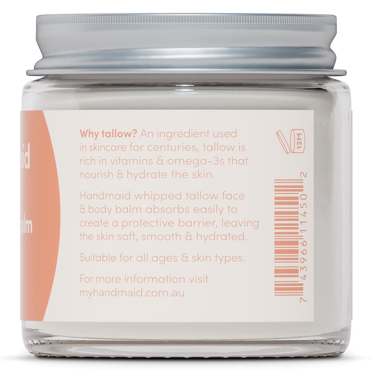 Thumbnail Handmaid Whipped Tallow Face and Body Balm Natural 80g
