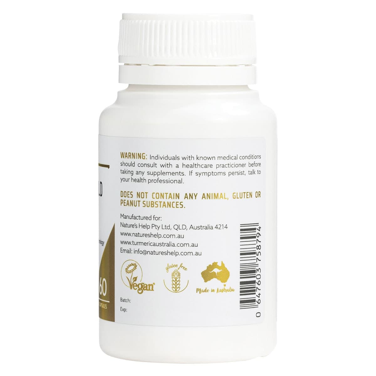 Thumbnail Nature's Help High Absorption Curcumin Gold 396mg - 60 Capsules