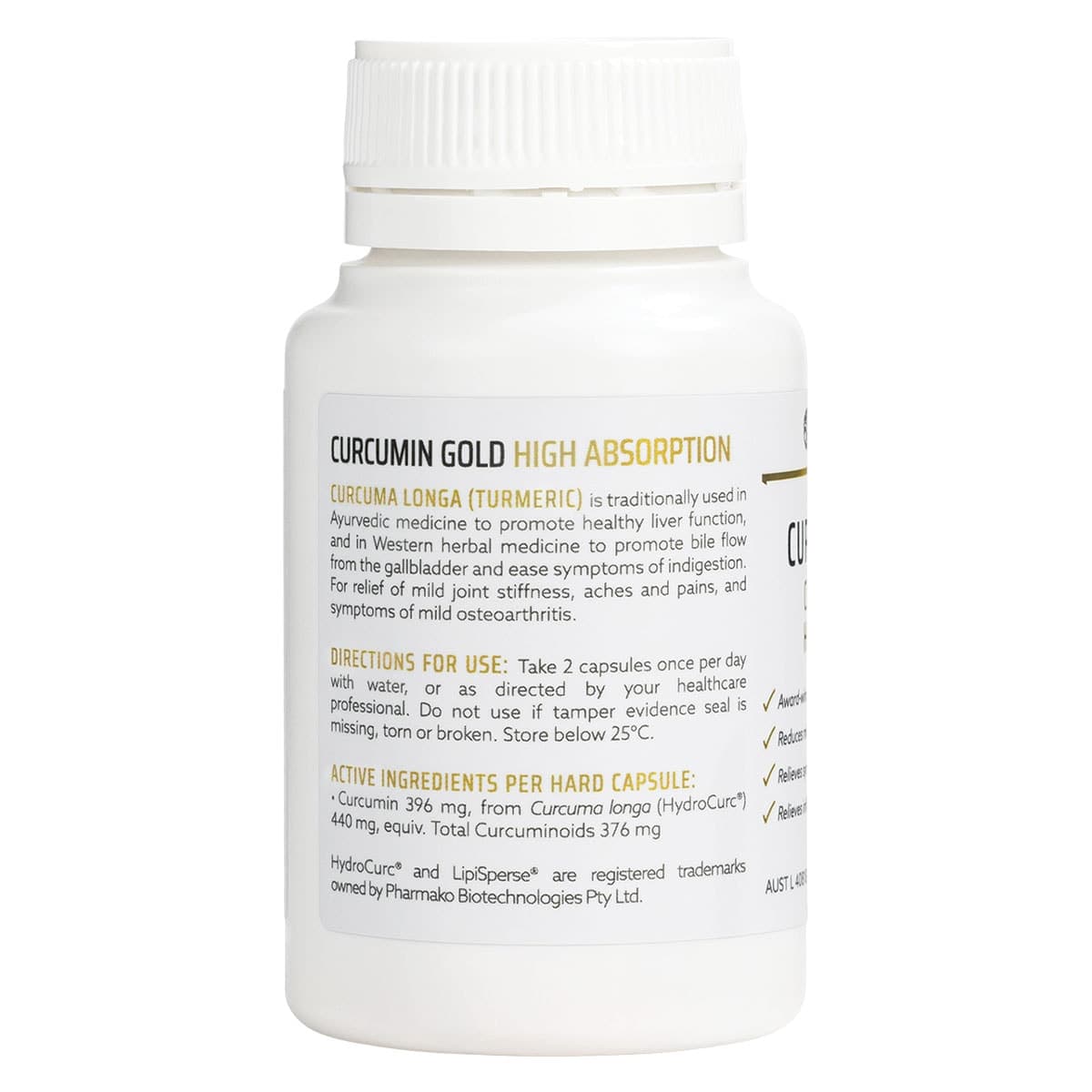 Thumbnail Nature's Help High Absorption Curcumin Gold 396mg - 60 Capsules