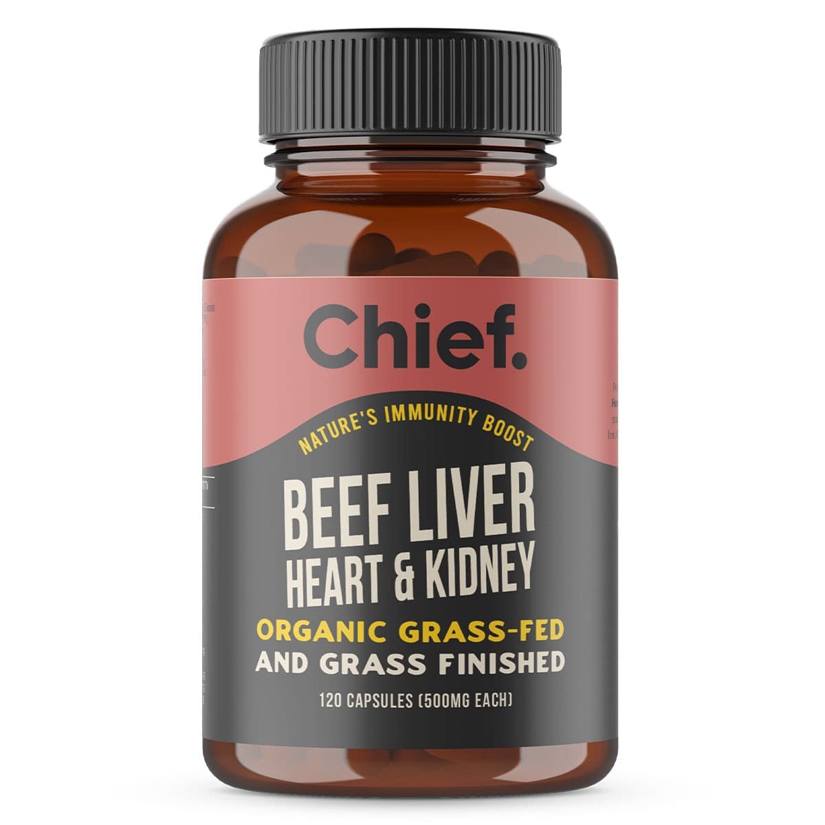 Thumbnail Chief Organic Beef Liver Heart & Kidney 120 Capsules