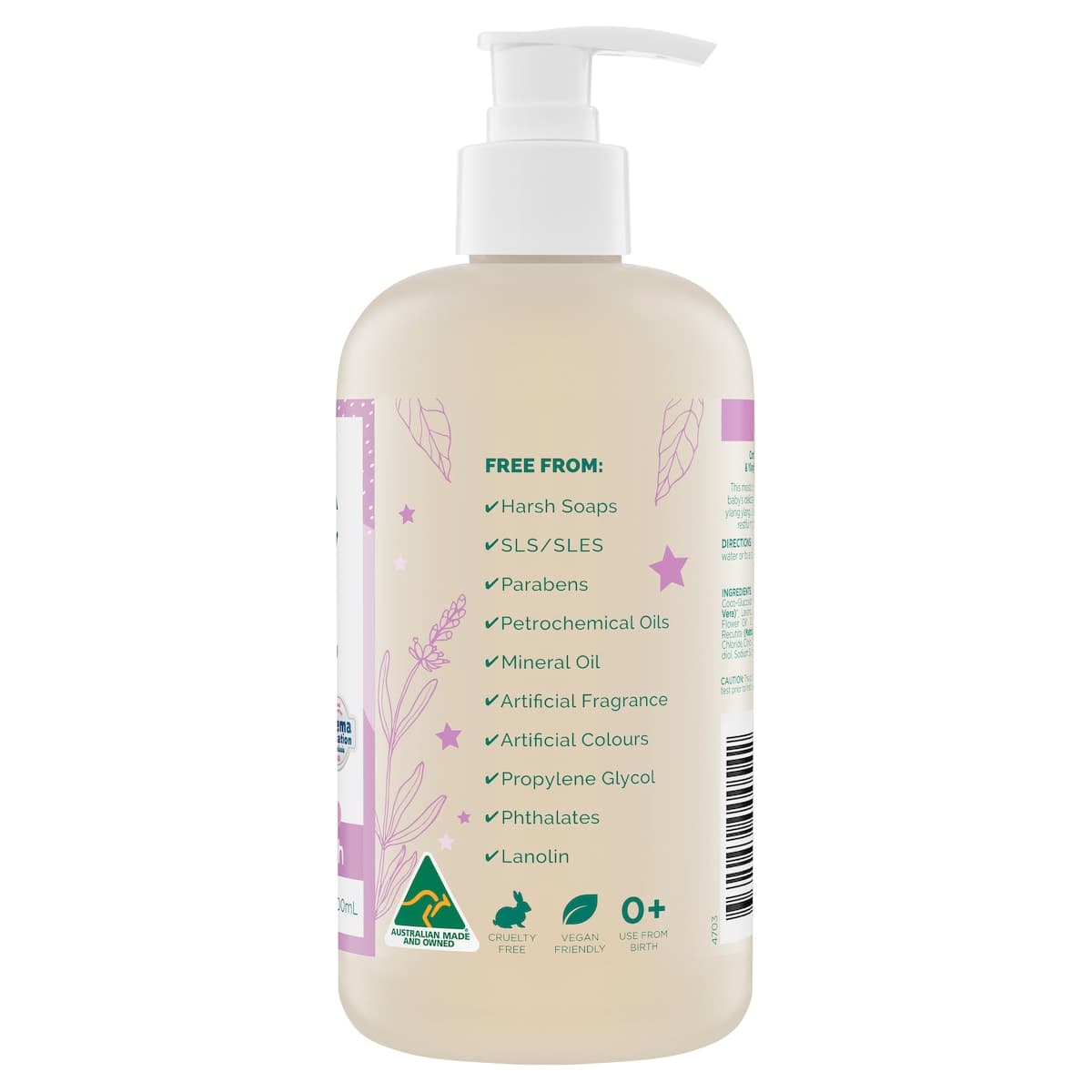 Thumbnail Gaia Natural Baby Sleep Time Bath Wash 500ml