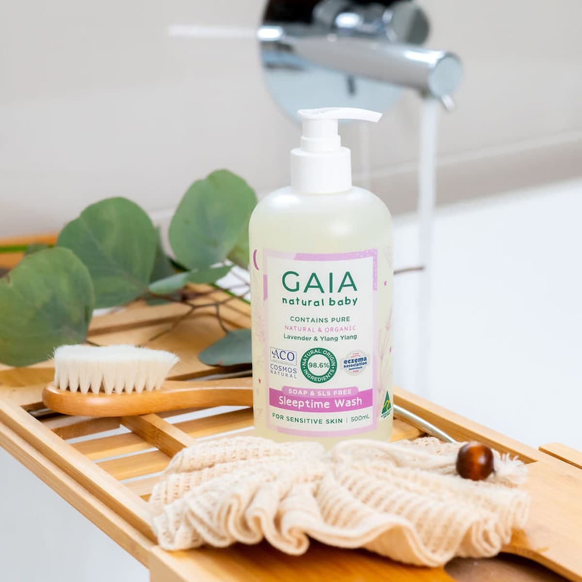Thumbnail Gaia Natural Baby Sleep Time Bath Wash 500ml