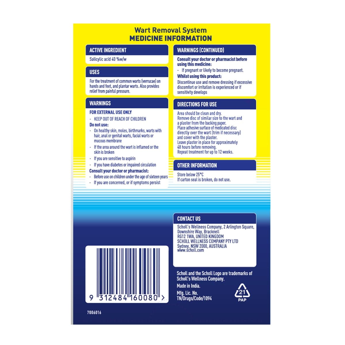 Thumbnail Scholl Wart Removal System Washproof 15 Pack