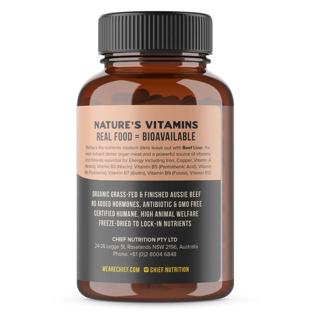 Thumbnail Chief Organic Beef Liver 120 Capsules