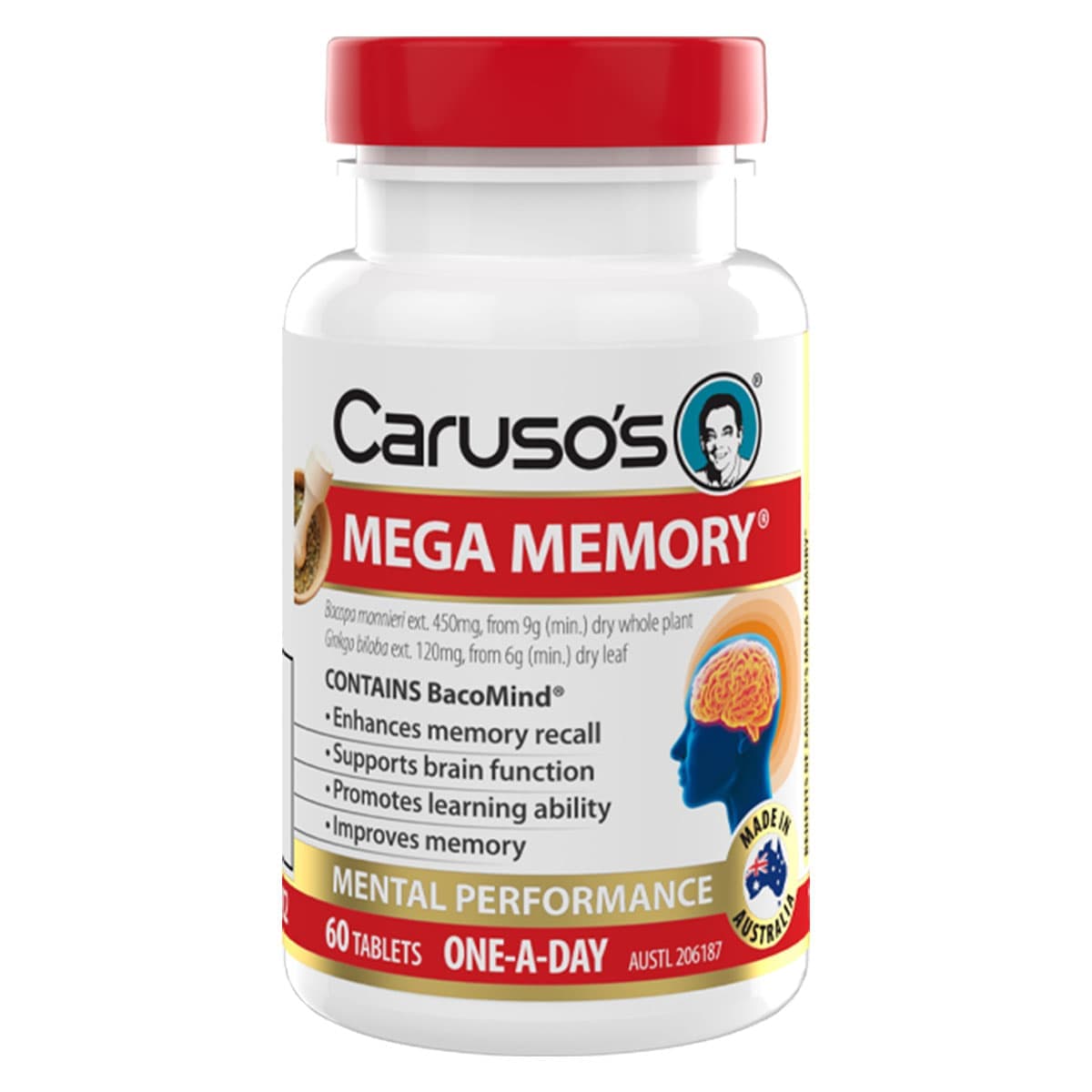 Thumbnail Carusos Mega Memory 60 Tablets