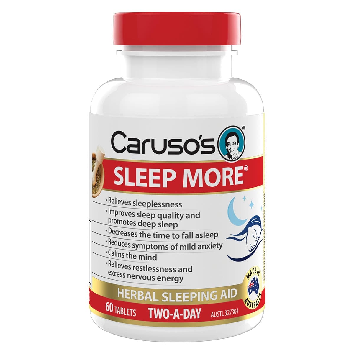 Thumbnail Carusos Sleep More 60 Tablets