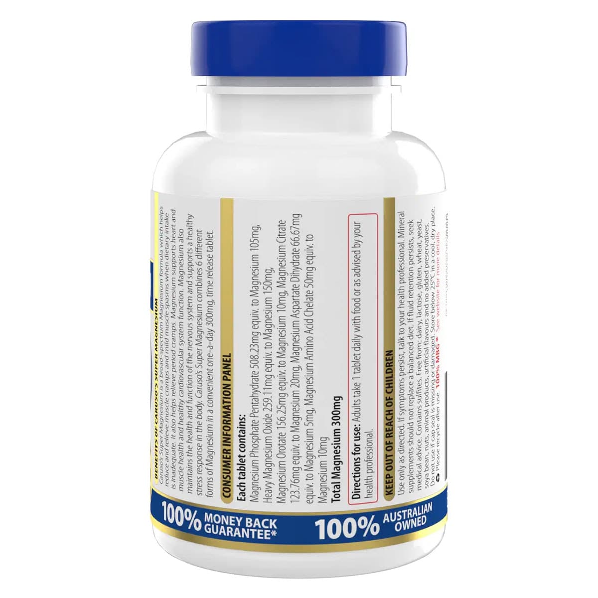 Thumbnail Carusos Super Magnesium 60 Tablets