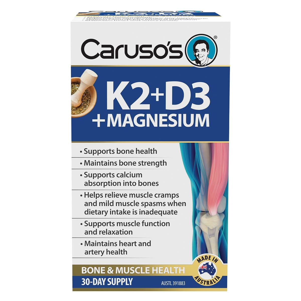 Thumbnail Carusos K2 + D3 + Magnesium Kit (30-Day Supply)