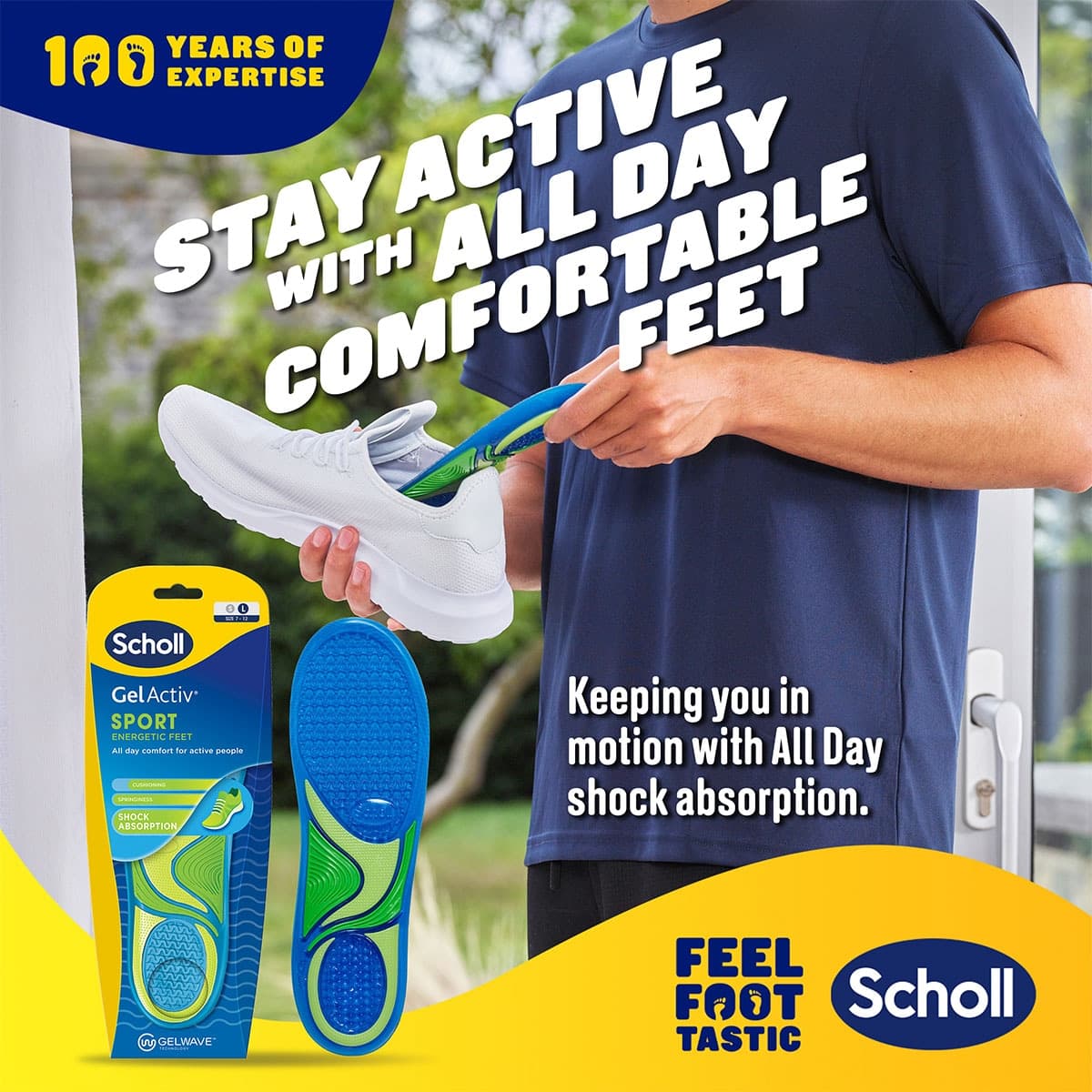 Thumbnail Scholl Gel Activ Sport Insoles Large 1 Pair