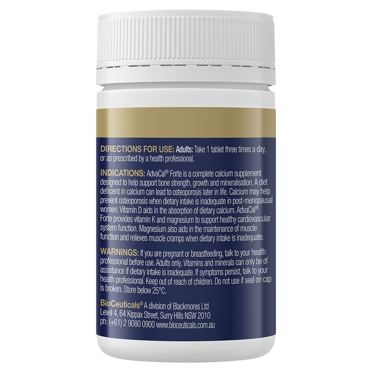 Thumbnail BioCeuticals AdvaCal Forte With K2 & D3 - 90 Tablets