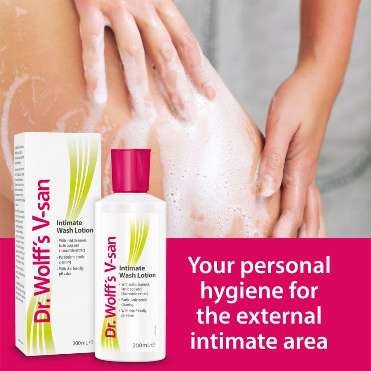 Thumbnail Dr Wolff's V-san Intimate Wash Lotion 200 ml