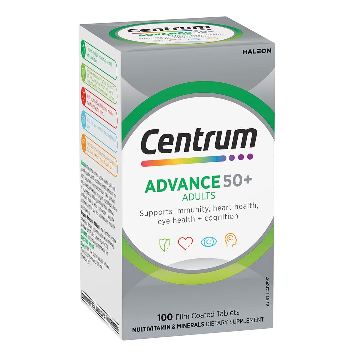 Thumbnail Centrum Advance 50+ 100 Tablets