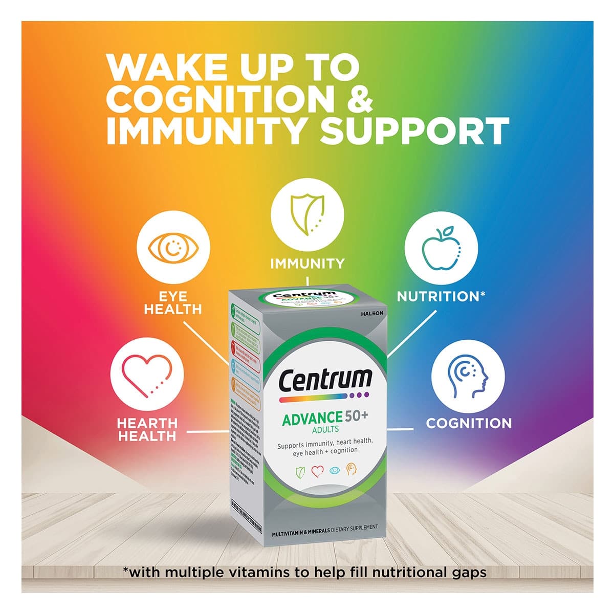 Thumbnail Centrum Advance 50+ 100 Tablets