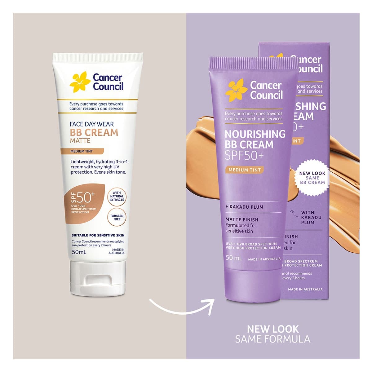 Thumbnail Cancer Council Face Day Wear BB Cream Medium Tint SPF50+ 50ml