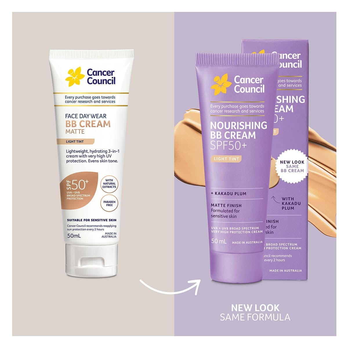 Thumbnail Cancer Council Face Day Wear BB Cream Light Tint SPF50+ 50ml