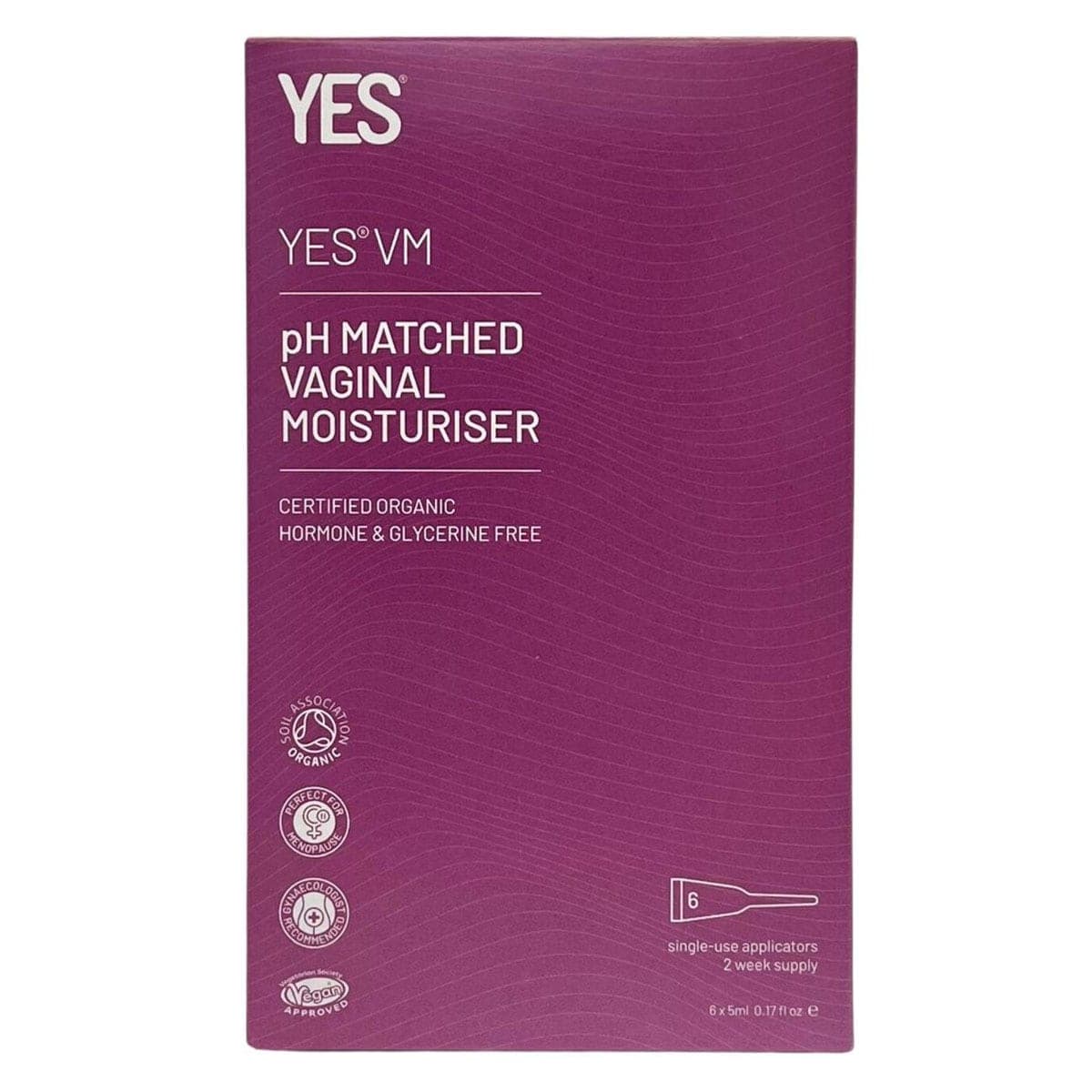 Thumbnail Yes Organic Lubricants VM Vaginal Moisturiser Applicators 5ml x 6 Pack
