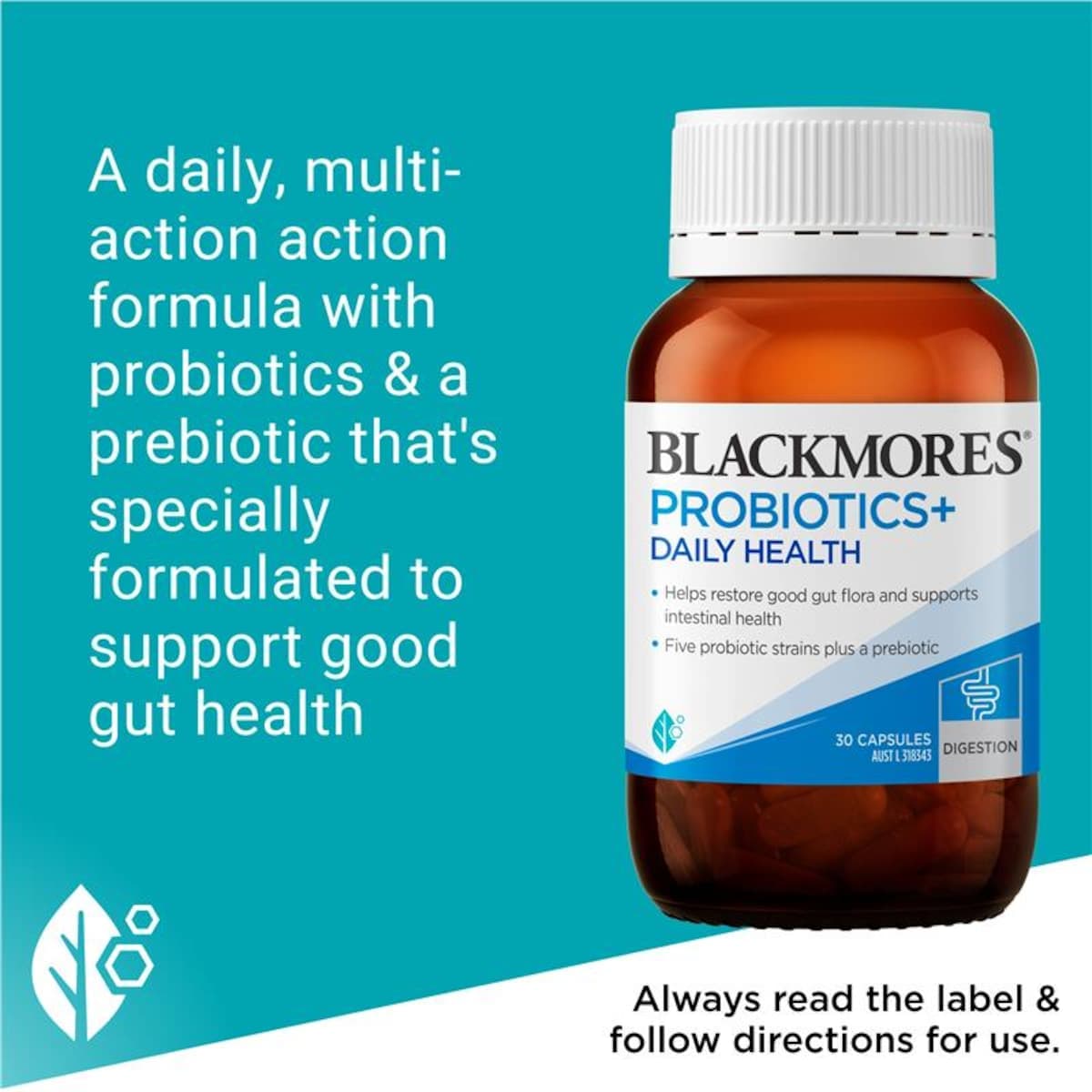Thumbnail Blackmores Probiotics + Daily Health 30 Capsules