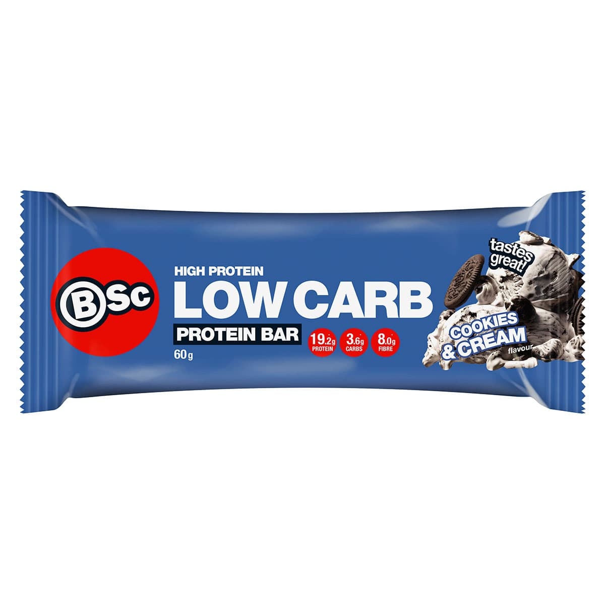 Thumbnail BSc High Protein Low Carb Bar Cookies & Cream 12 x 60g