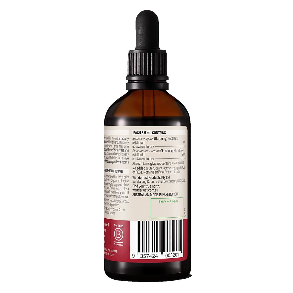 Thumbnail Wanderlust Barberry + Digestion Liquid 90ml