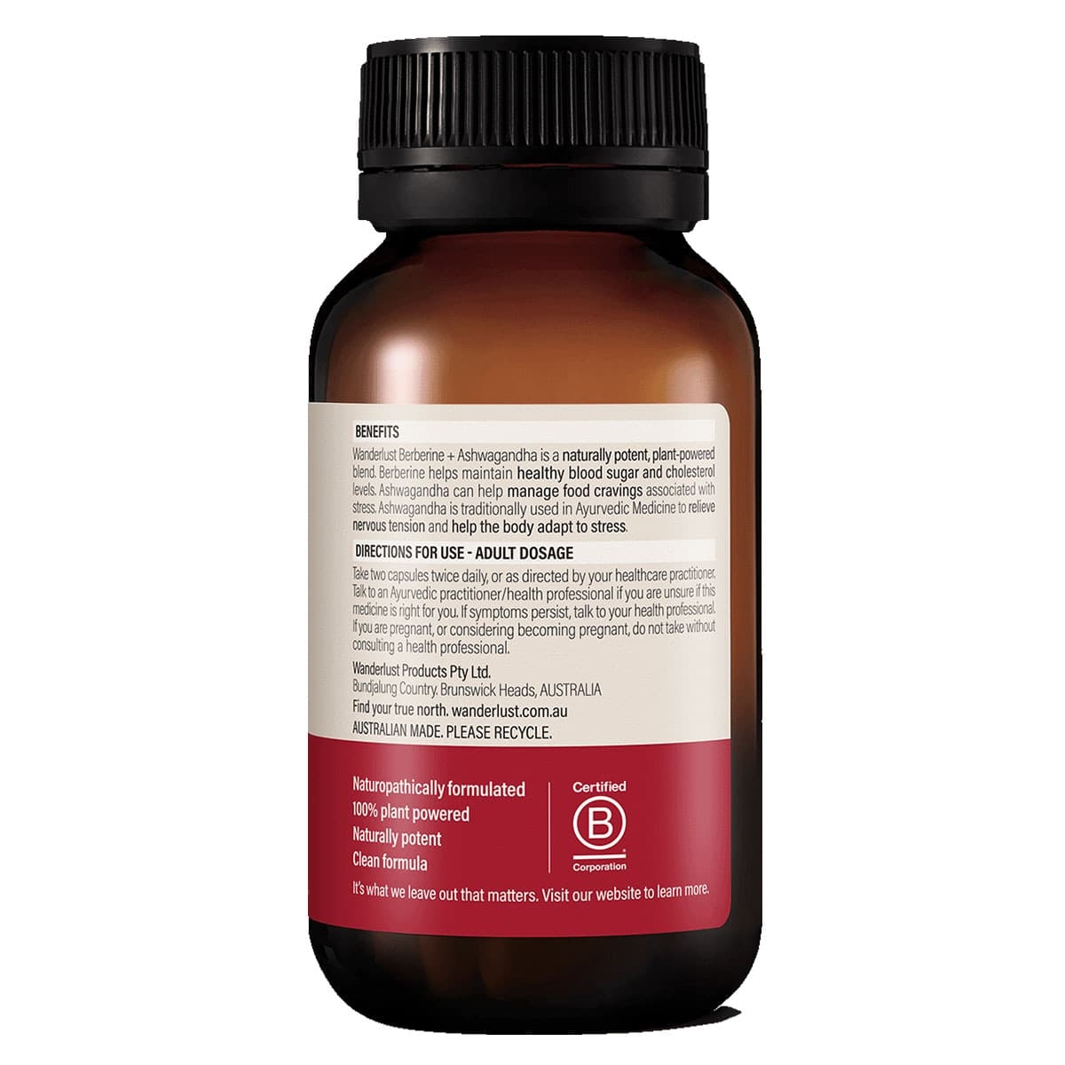Thumbnail Wanderlust Berberine + Ashwagandha 120 Capsules