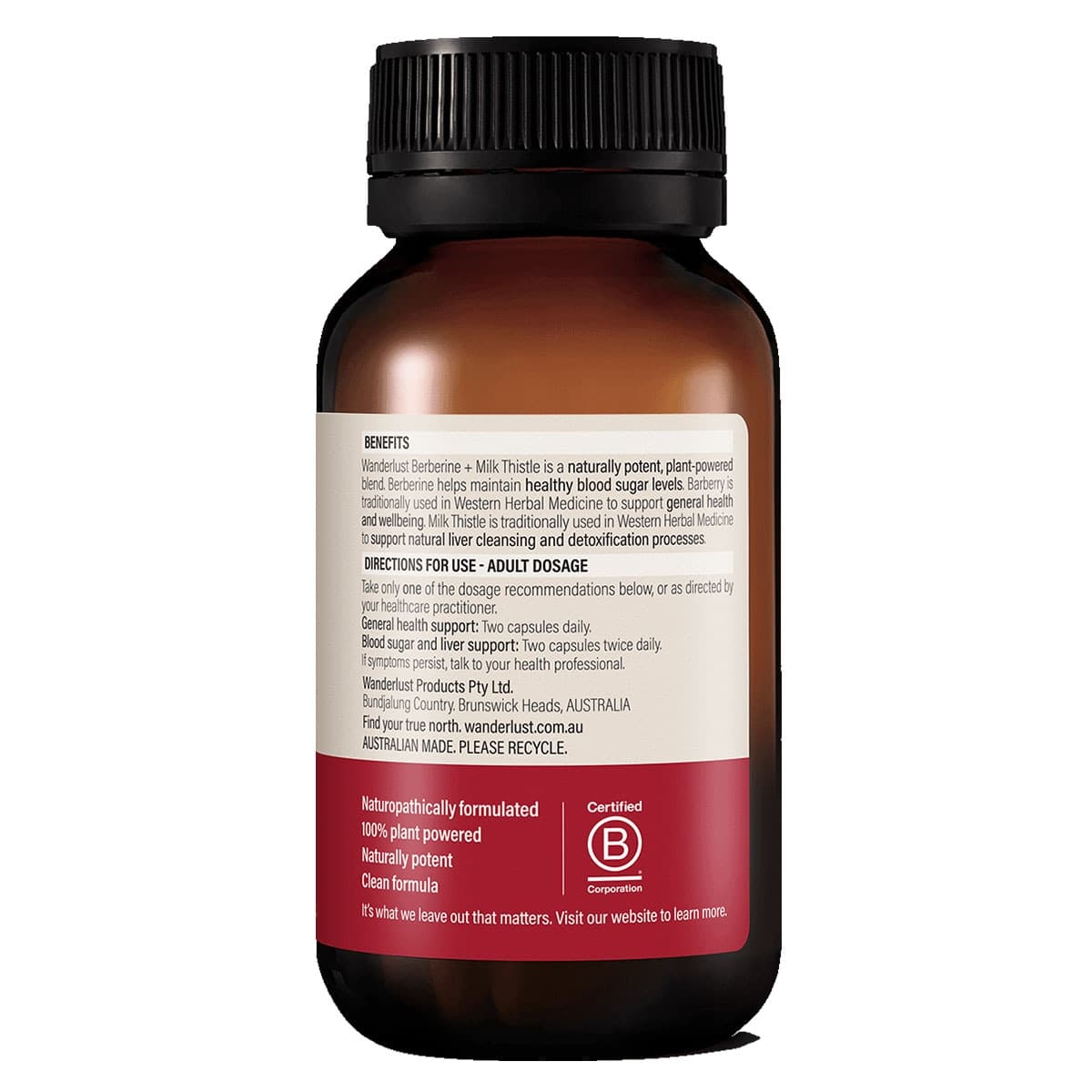 Thumbnail Wanderlust Berberine + Milk Thistle 120 Capsules