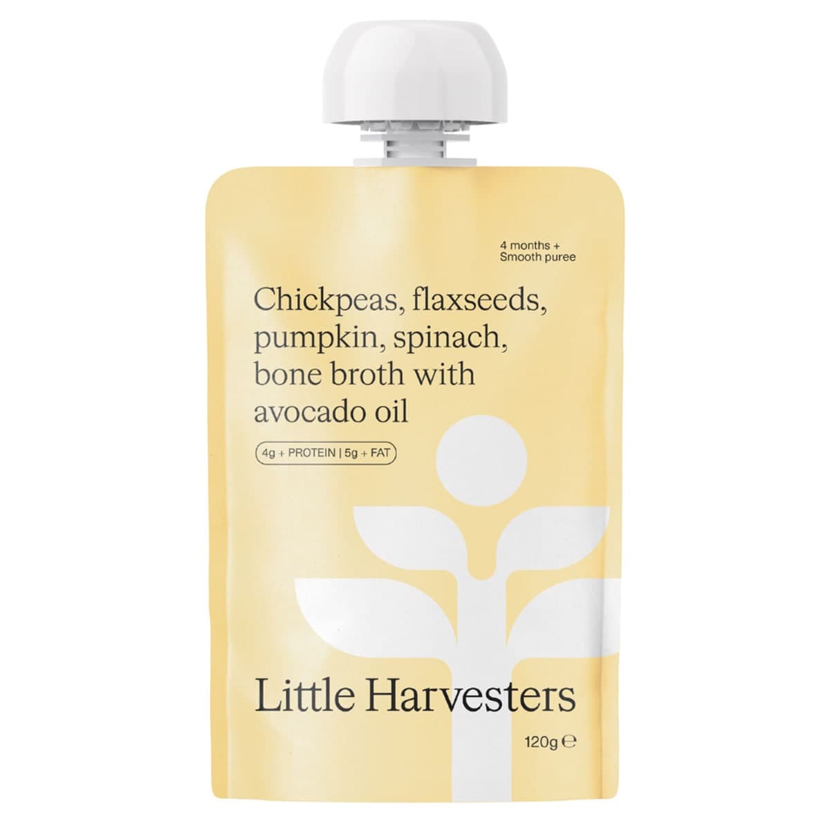 Thumbnail Little Harvesters Chickpeas Puree Pouch 4months+ - 120g