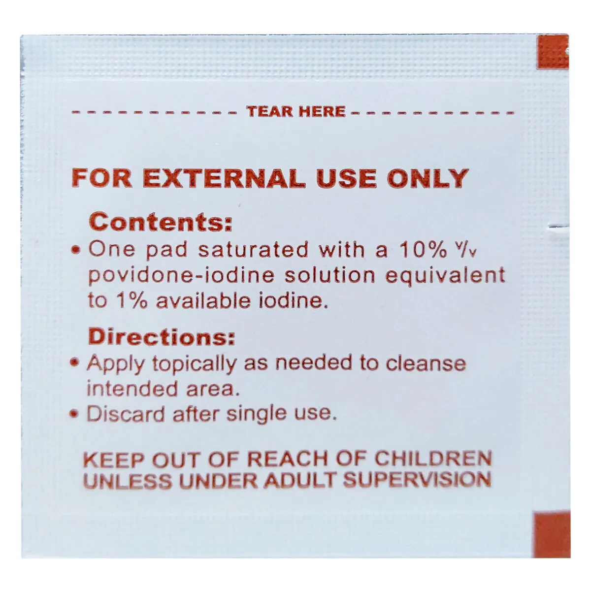 Thumbnail Surgical Basics Povidone Iodine Wipe 1 Wipe