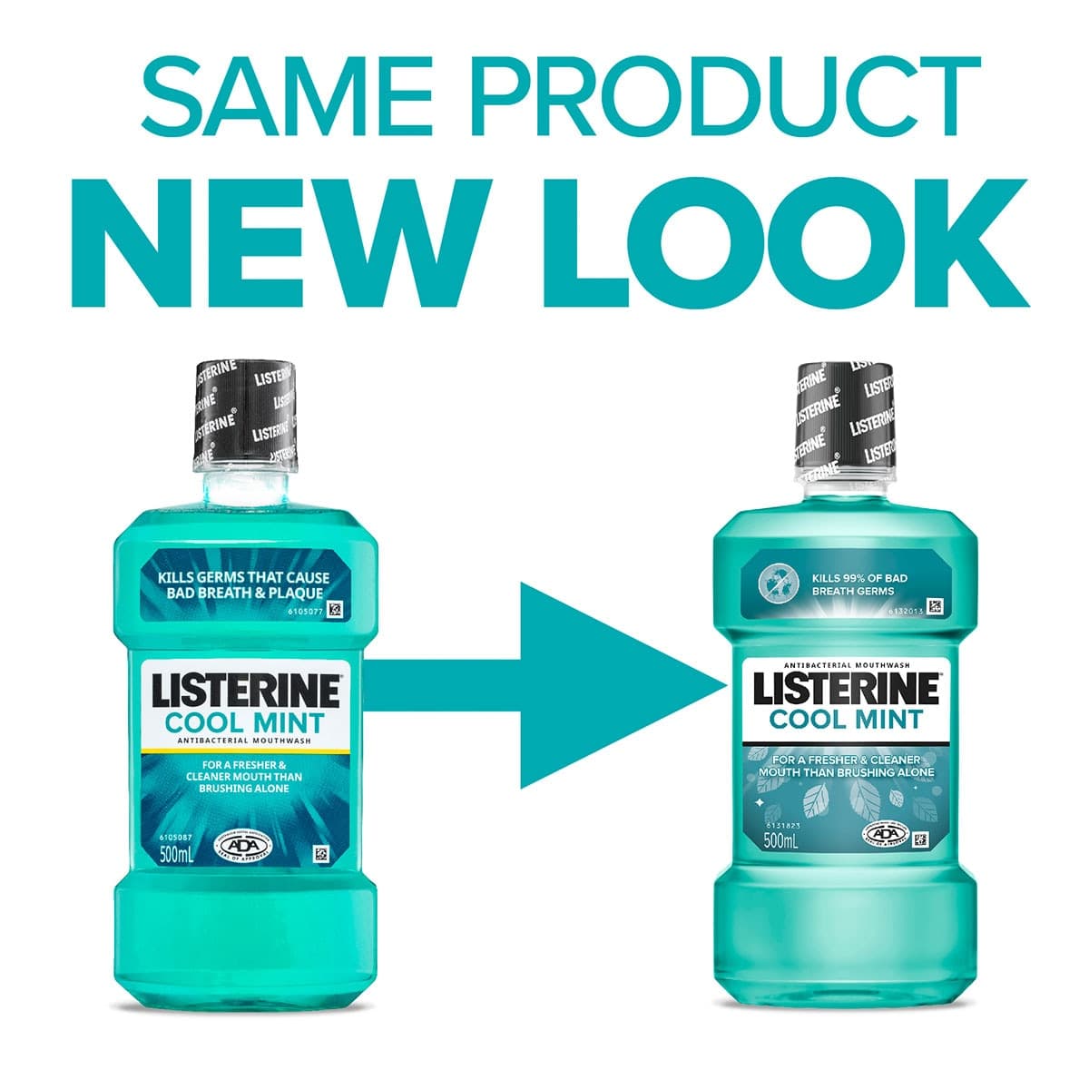 Thumbnail Listerine Cool Mint Antibacterial Mouthwash 500ml