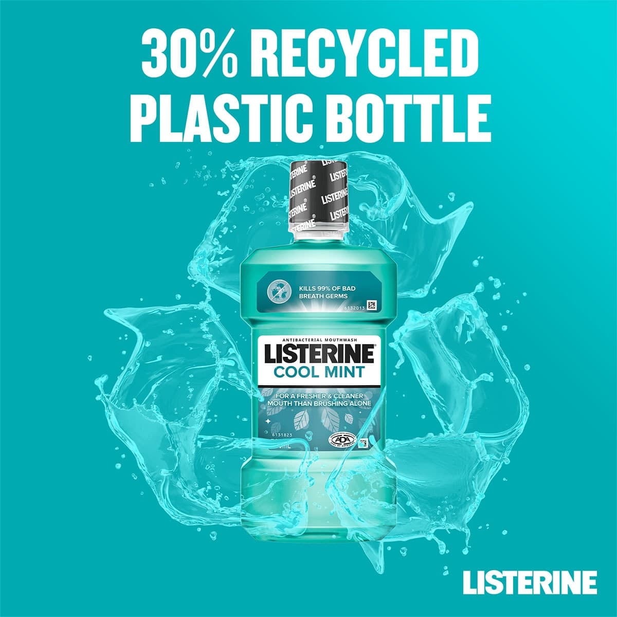 Thumbnail Listerine Cool Mint Antibacterial Mouthwash 500ml