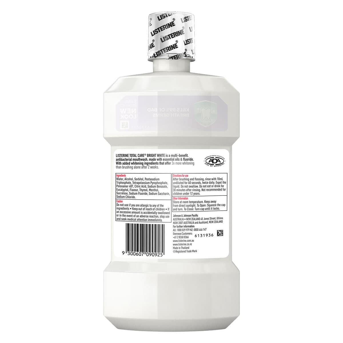 Thumbnail Listerine Bright White Multi-Action Mouthwash 500ml