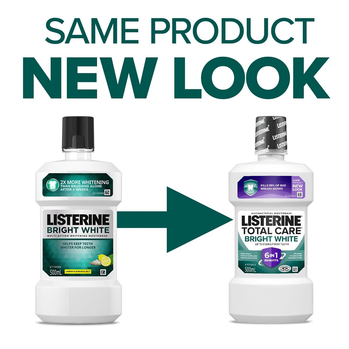 Thumbnail Listerine Bright White Multi-Action Mouthwash 500ml