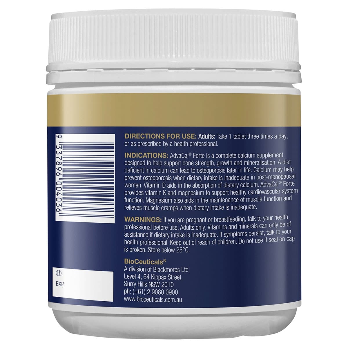 Thumbnail BioCeuticals AdvaCal Forte 180 Tablets