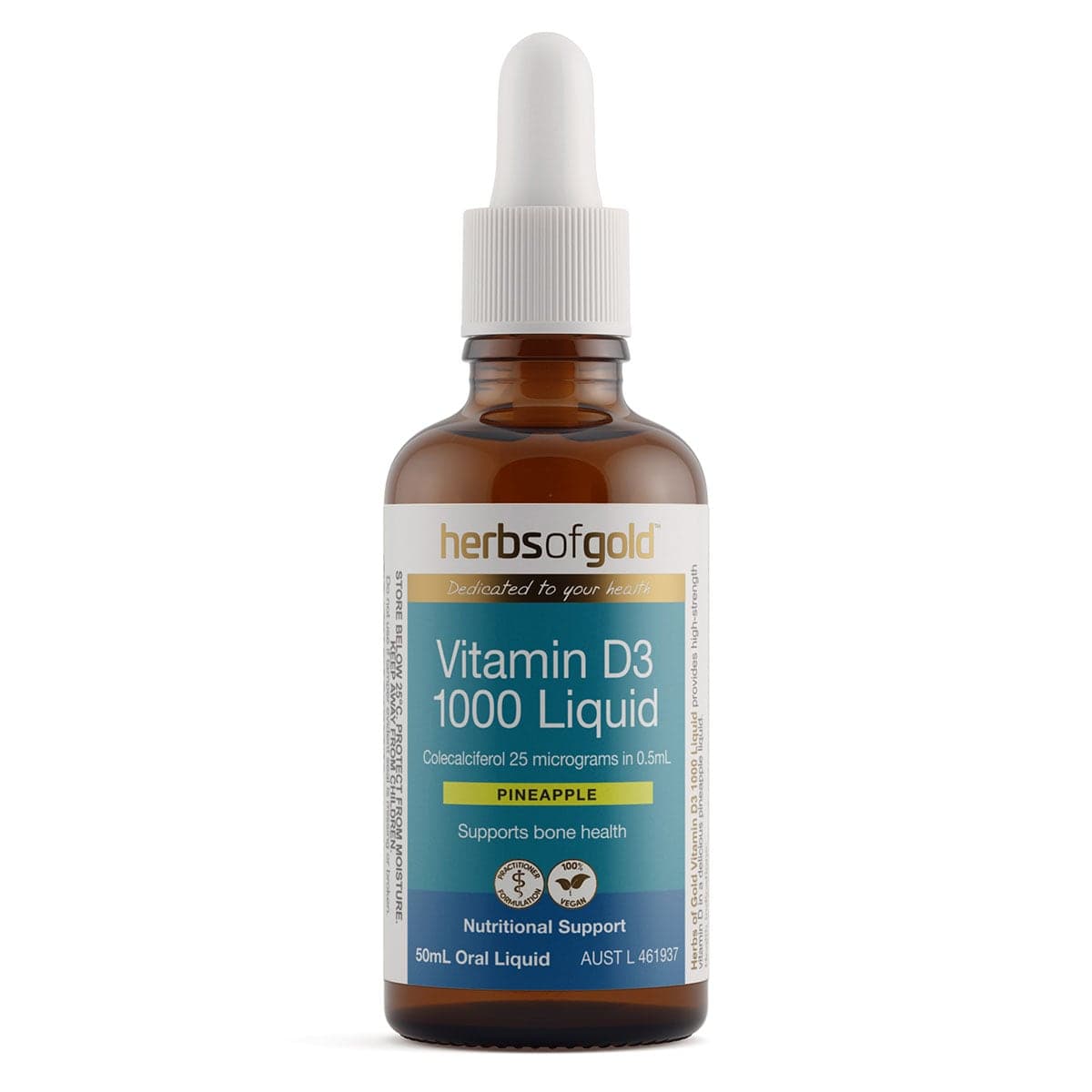 Thumbnail Herbs of Gold Vitamin D3 1000 Liquid 50ml